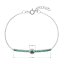 Stříbrný náramek se zelenými zirkony 13116.3 emerald