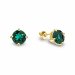 Náušnice zelený se Swarovski Elements Ronda KPG1088SS39EM Emerald