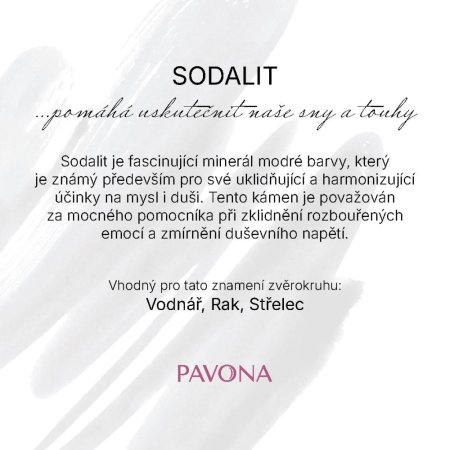 Náramek s minerálními kameny sodalit 43056.3