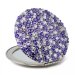 Kosmetické kapesní zrcátko se Swarovski Elements Corals V Fialové