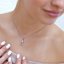 Oceľový náhrdelník anjel so Swarovski kryštálmi ružový 42043.3