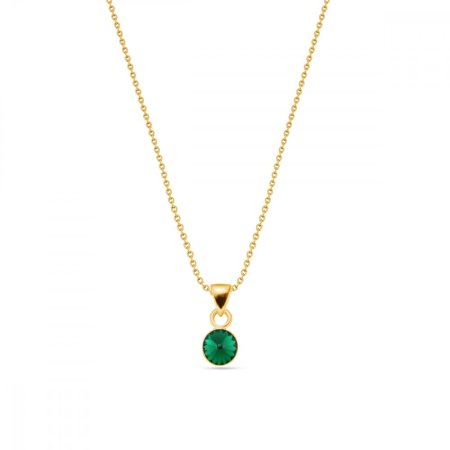 Náhrdelník zelený so Swarovski Elements Glee NG1122SS29EM Emerald