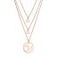 Pozlacený stříbrný set náhrdelníků pro maminku a dvě dcery 62048 rose gold