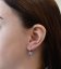 Stříbrné náušnice visací s krystaly Swarovski fialové kulaté 31229.5 Vitrail Light