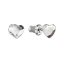 Náušnice se Swarovski Elements srdíčko 51050.1 Krystal 6 mm