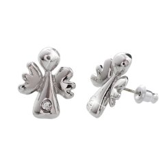Náušnice číre so Swarovski Elements Anjelik Krystal