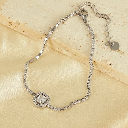 Náramek s čirými zirkony Princesse SB001C