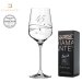 Sklenice na víno se Swarovski Elements 450 ml číslo "45"