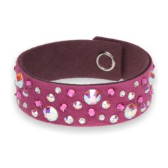 Náramok so Swarovski Elements kryštálmi tmavo ružový Constallation Pictor BCONST2FAB Fuchsia