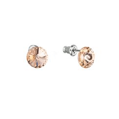 Náušnice Rivoli so Swarovski Elements Light Peach 8 mm