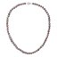 Perlový náhrdelník z říčních perel se zapínáním z bílého 14 karátového zlata 822001.3/9266B dk.peacock