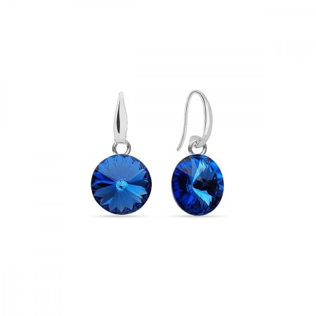 Náušnice Rivoli sa Swarovski Elements Candy KW112212SA Sapphire 10 mm