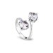 Prsteň číry so Swarovski Elements Ronda PP10882C Krystal