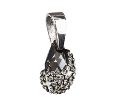 Krištáľový prívesok Swarovski Elements 39096.5 Silver night