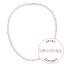 Perlový náhrdelník z riečnych perál so zapínaním zo 14 karátového zlata 922001.1/9260 biely