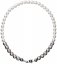 Perlový náhrdelník šedý 32043.3 White - grey