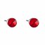 Náušnice červené so Swarovski Elements bodka Light Siam 5 mm
