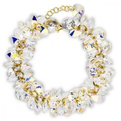 Náramok číry sa Swarovski Elements Frou Frou BDG6428CAB Krystal + AB
