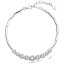 Stříbrný náramek se Swarovski krystaly bílý 33111.1 Krystal