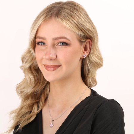 Sada šperků s krystaly Swarovski náušnice, řetízek a přívěsek růžový kosočtverec 39126.3 Rose