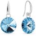 Náušnice Rivoli sa Swarovski Elements Candy KW112212AQ Aqua 10 mm