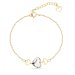 Náramek zlatý čirý se Swarovski Elements Soul BSG280810C Krystal