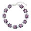 Strieborný náramok so Swarovski kryštálmi mix farieb 33047.4 Galaxy