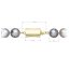 Perlový náhrdelník z říčních perel se zapínáním ze 14 karátového zlata 922028.3/9267A grey