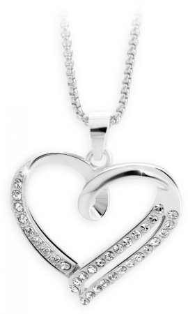 Náhrdelník so Swarovski Elements srdca Krystal