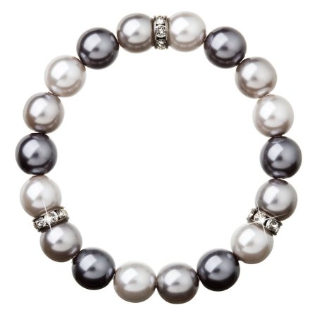 Náramok so Swarovski Elements šedá perla 33061.3 Grey