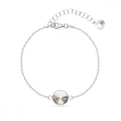 Náramok šedý sa Swarovski Elements Candy B1122SS47SS Silver Shade