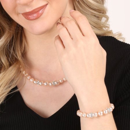 Perlový náramok so Swarovski Elements 33091.3 Rosaline