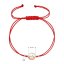 Kabbalah pozlátený rose gold náramok hory 13090.1 červený