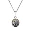 Strieborný náhrdelník so Swarovski kryštálmi okrúhly mesačný 32086.3 moonlight