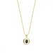 Náhrdelník černý se Swarovski Elements Punct Gold NCG1088SS18J Jet