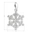 Strieborný prívesok s kryštálmi Swarovski biela vločka 34221.1 Krystal