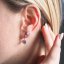 Sada šperkov s kryštálmi Swarovski náušnice a prívesok ružové okrúhle 39109.3 Lt. rose
