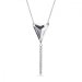 Náhrdelník číry sa Swarovski Elements Trident N327118C Krystal