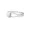 Strieborný prsteň s pravým minerálnym kameňom White Jade