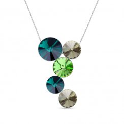 Náhrdelník se Swarovski Elements Lollipop NK1122EM Emerald