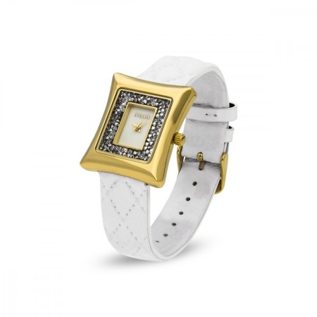 Dámské hodinky se Swarovski Elements Cadro bílé ZCR30C
