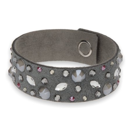 Náramek se Swarovski Elements krystaly šedý Constallation Pavo BCONST1HDGR Dark Grey