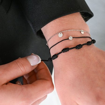 Kabbalah náramek 13091.3 černý