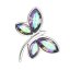 Strieborný prívesok s kryštálmi Swarovski fialová vážka 34211.5 Paradise Shine
