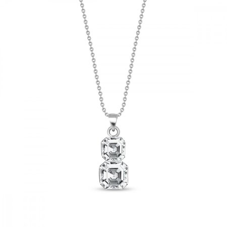 Náhrdelník číry so Swarovski Elements Imperial Duo NT44802CC Krystal