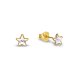 Náušnice čiré se Swarovski Elements Astral Star KG28165C Krystal