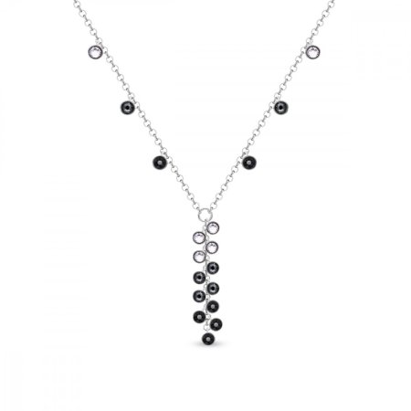 Náhrdelník čierny so Swarovski Elements Milipedo NKROLO2038J Jet