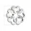 Strieborný prívesok s kryštálmi Swarovski biele srdce 34234.1 Krystal