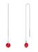 Prevliekacia retiazkové náušnice so Swarovski Elements Puntin KWK1122SS29LSI Light Siam