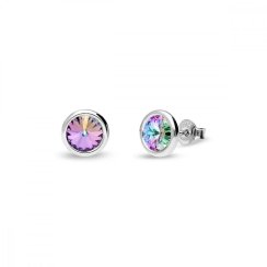 Náušnice fialové sa Swarovski Elements Tiny Bonbon Studs KR1122SS29VL Vitrail Light 6 mm